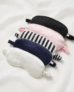 Women Petite Plume Adult's Silk Sleep Mask in Navy