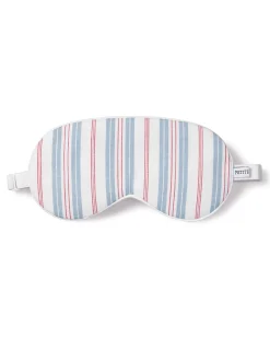 Women Petite Plume Adult's Sleep Mask in Vintage French Stripes