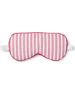 Women Petite Plume Adult's Twill Sleep Mask in Antique Red Ticking