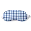 Women Petite Plume Adult's Twill Sleep Mask in Royal Blue Gingham