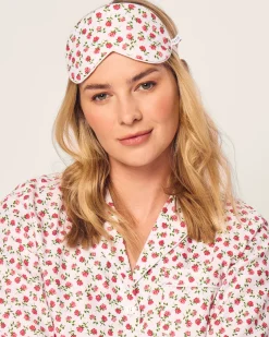 Women Petite Plume Adult's Twill Sleep Mask in Petite Petals