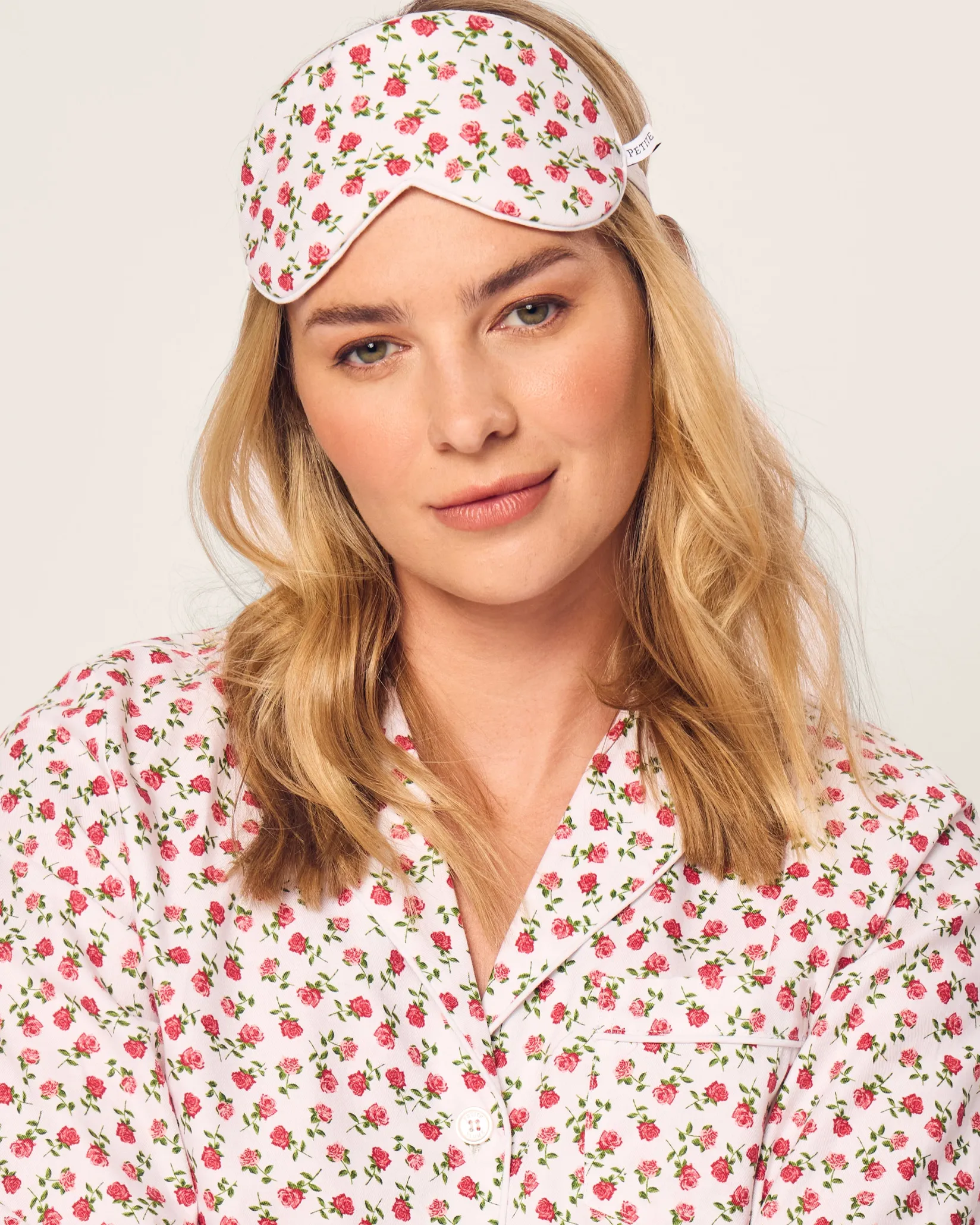Women Petite Plume Adult's Twill Sleep Mask in Petite Petals