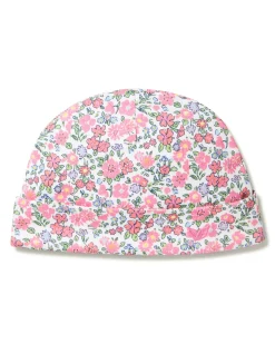 Petite Plume Baby Pima Hat in Fleur D'Azur