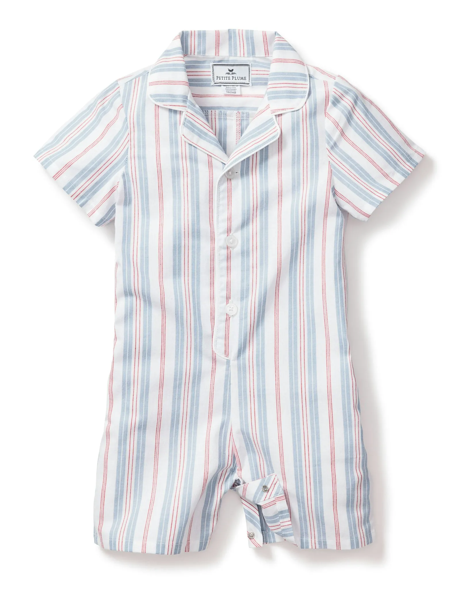 Petite Plume Baby Twill Summer Romper in