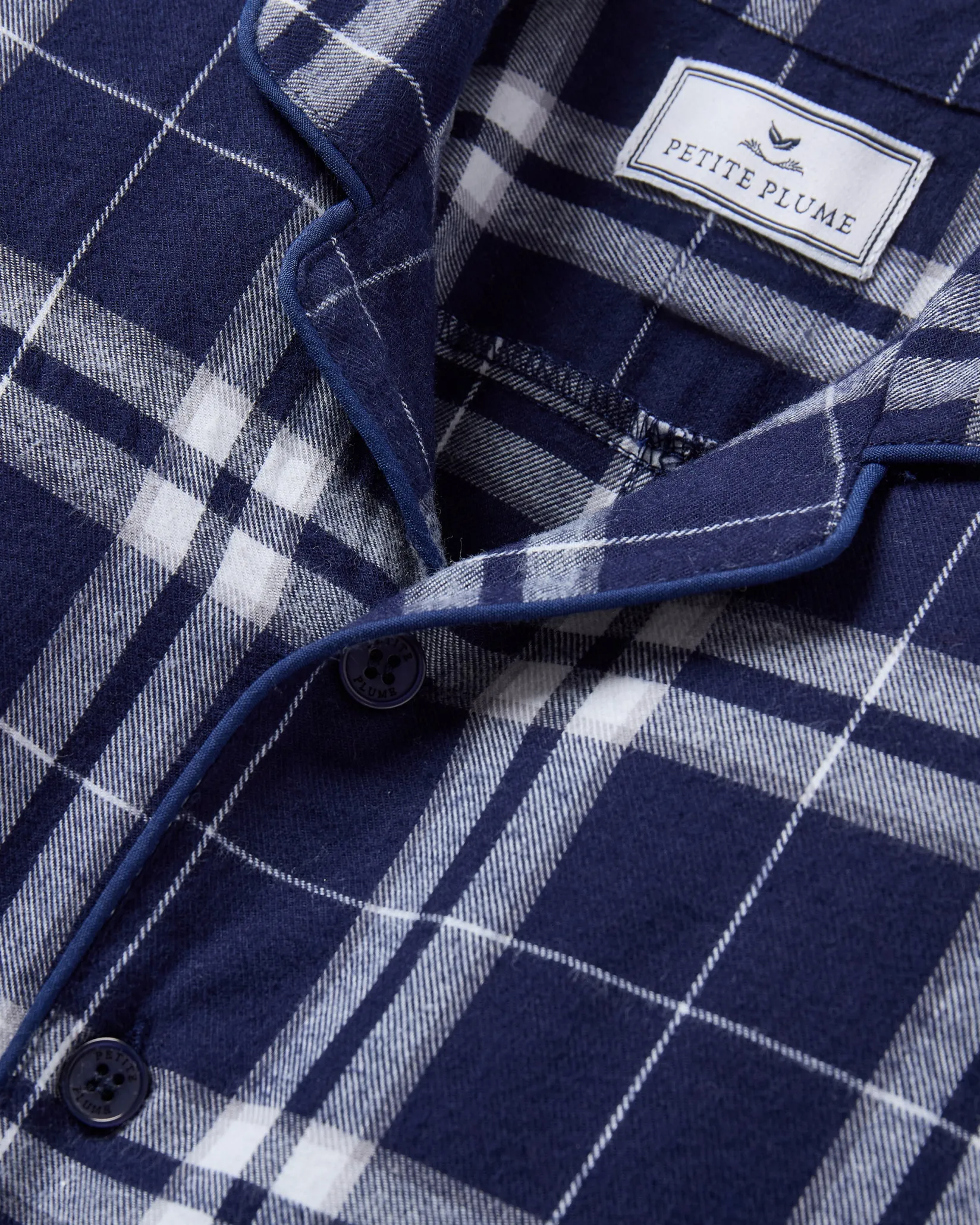 Petite Plume Baby's Brushed Cotton Classic Romper in Oxford Tartan