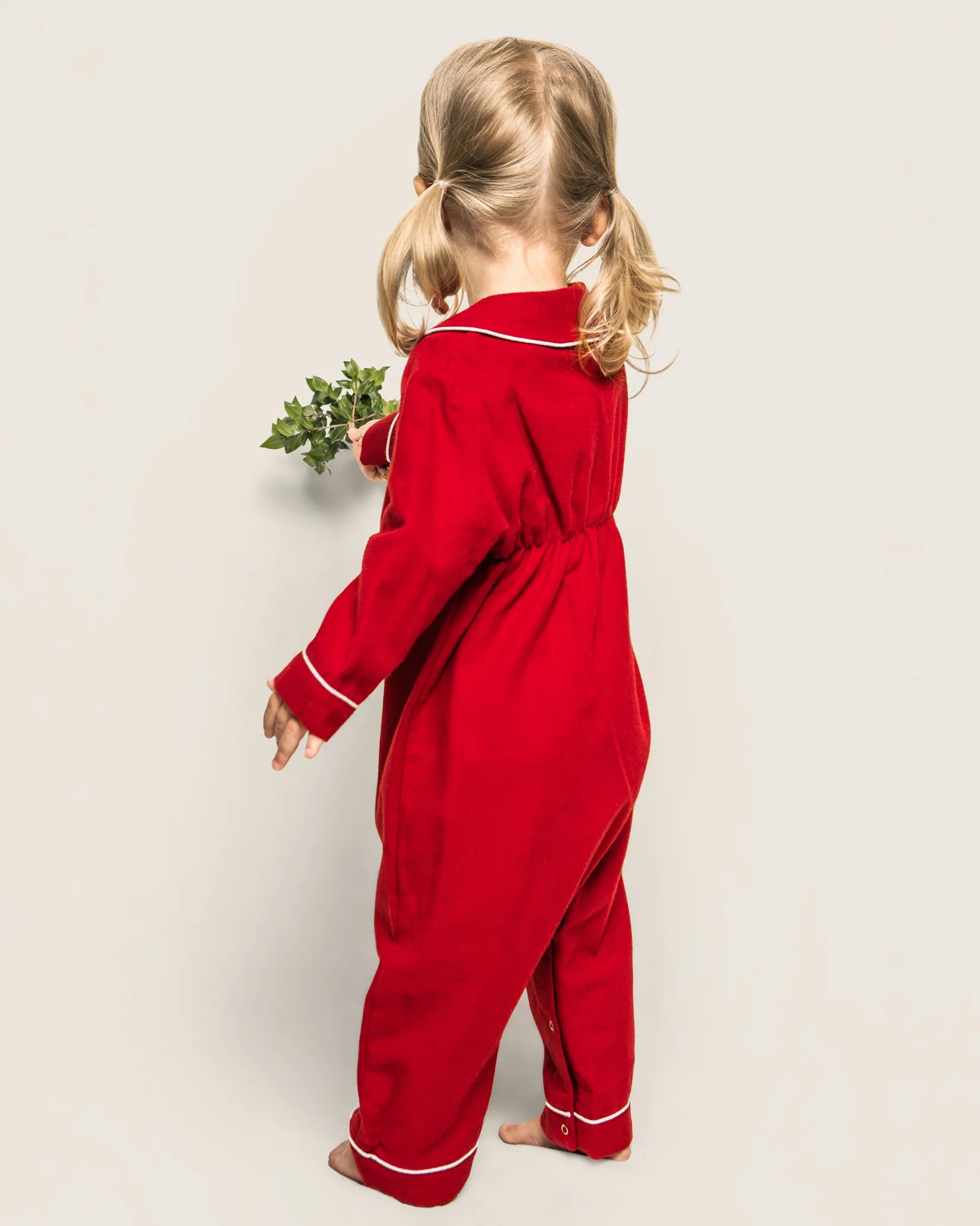 Petite Plume Baby's Flannel Cambridge Romper & Cashmere Blanket Gift Set
