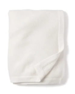 Petite Plume Baby's Flannel Cambridge Romper & Cashmere Blanket Gift Set