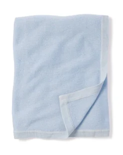 Petite Plume Baby's Light Blue Gingham Classic Romper & Cashmere Blanket Gift Set