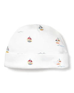 Petite Plume Baby's Pima Hat in Bateau