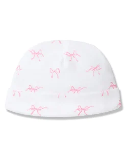 Petite Plume Baby's Pima Hat in Blushing Bows