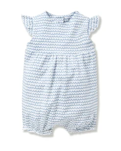 Petite Plume Baby's Pima Isla Play Romper in La Mer