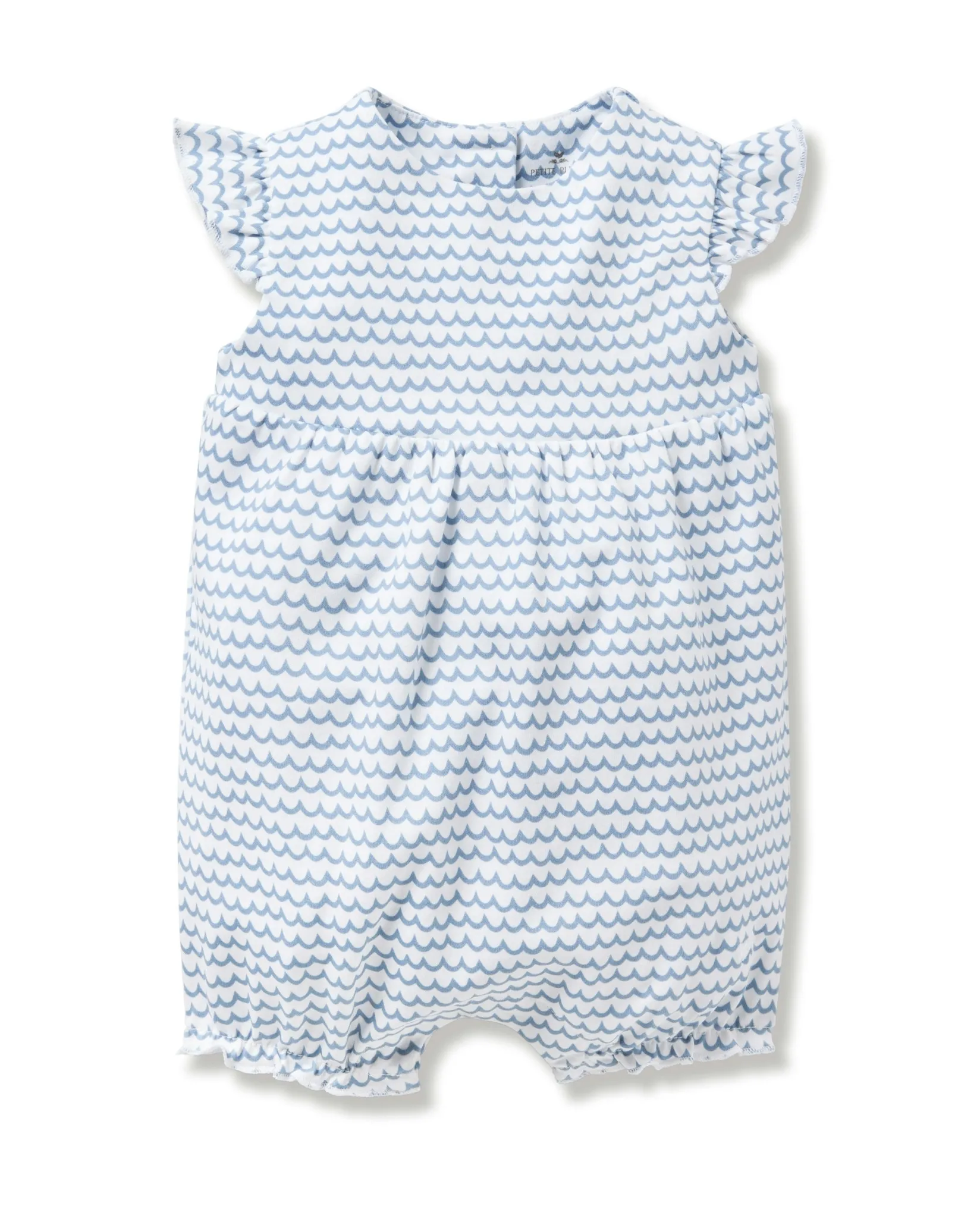 Petite Plume Baby's Pima Isla Play Romper in La Mer