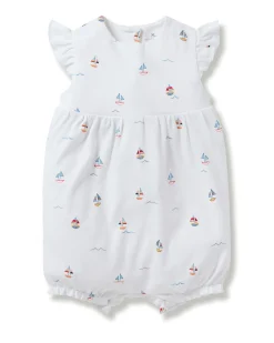 Petite Plume Baby's Pima Isla Play Romper in Blushing Bows