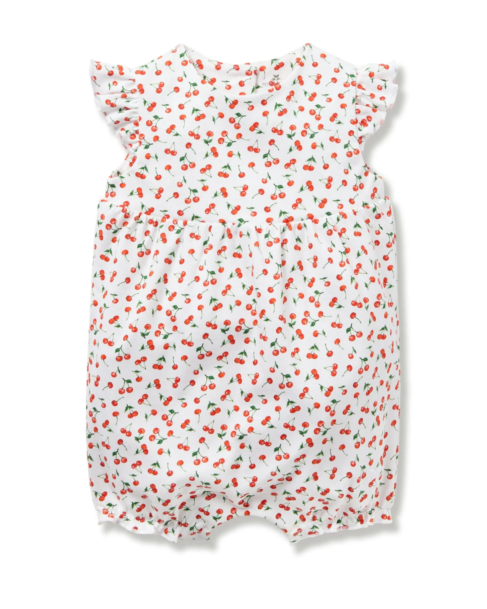 Petite Plume Baby's Pima Isla Play Romper in Cherry Orchard