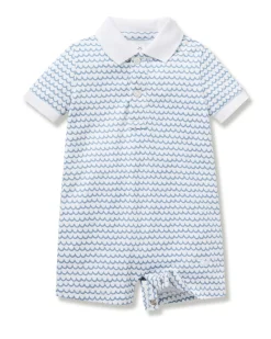 Petite Plume Baby's Pima Louis Play Romper in Bateau