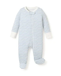 Petite Plume Baby's Pima Romper in Bluehearts