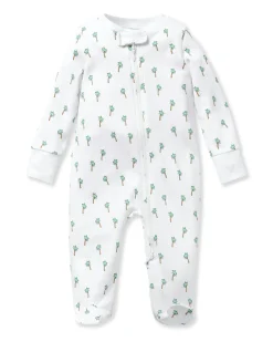 Petite Plume Baby's Pima Romper in Bluehearts