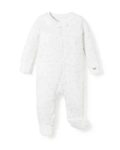 Petite Plume Baby's Pima Romper in Palmier