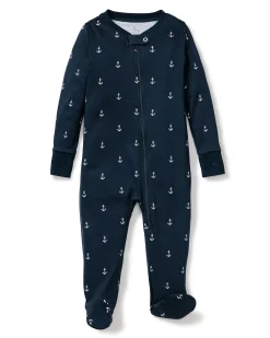 Petite Plume Baby's Pima Romper in Palmier