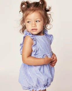 Petite Plume Baby's Twill Ruffled Romper in
