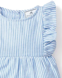Petite Plume Baby's Twill Ruffled Romper in