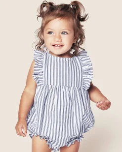 Petite Plume Baby's Twill Ruffled Romper in
