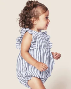 Petite Plume Baby's Twill Ruffled Romper in