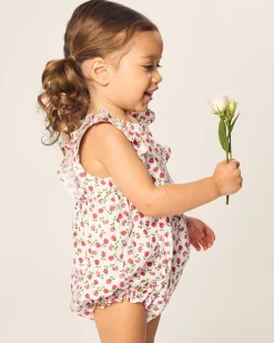 Petite Plume Baby's Twill Ruffled Romper in