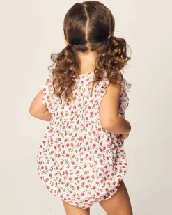 Petite Plume Baby's Twill Ruffled Romper in