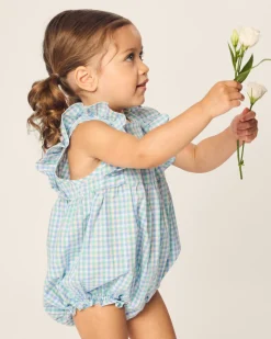 Petite Plume Baby's Twill Ruffled Romper in