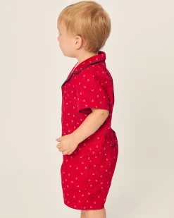Petite Plume Baby's Twill Summer Romper in Coastal Charms