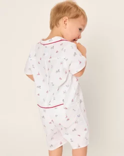 Petite Plume Baby's Twill Summer Romper in Anchors Away