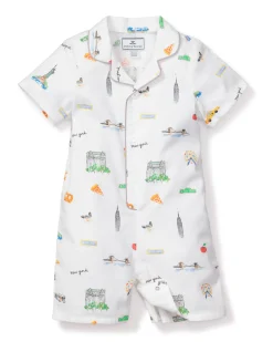 Petite Plume Baby's Twill Summer Romper in New York! New York!