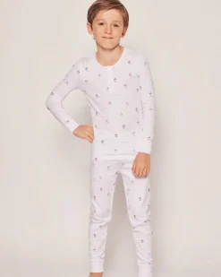 Kids Petite Plume Boy's Pima Snug Fit Pajama Trio