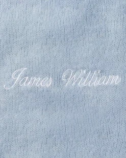Petite Plume Cashmere Baby Blanket in Indigo