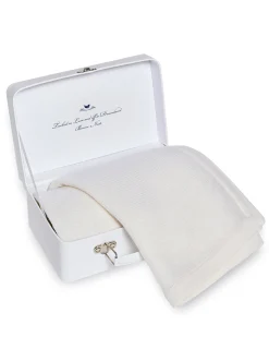 Petite Plume Cashmere Baby Blanket in Ivory