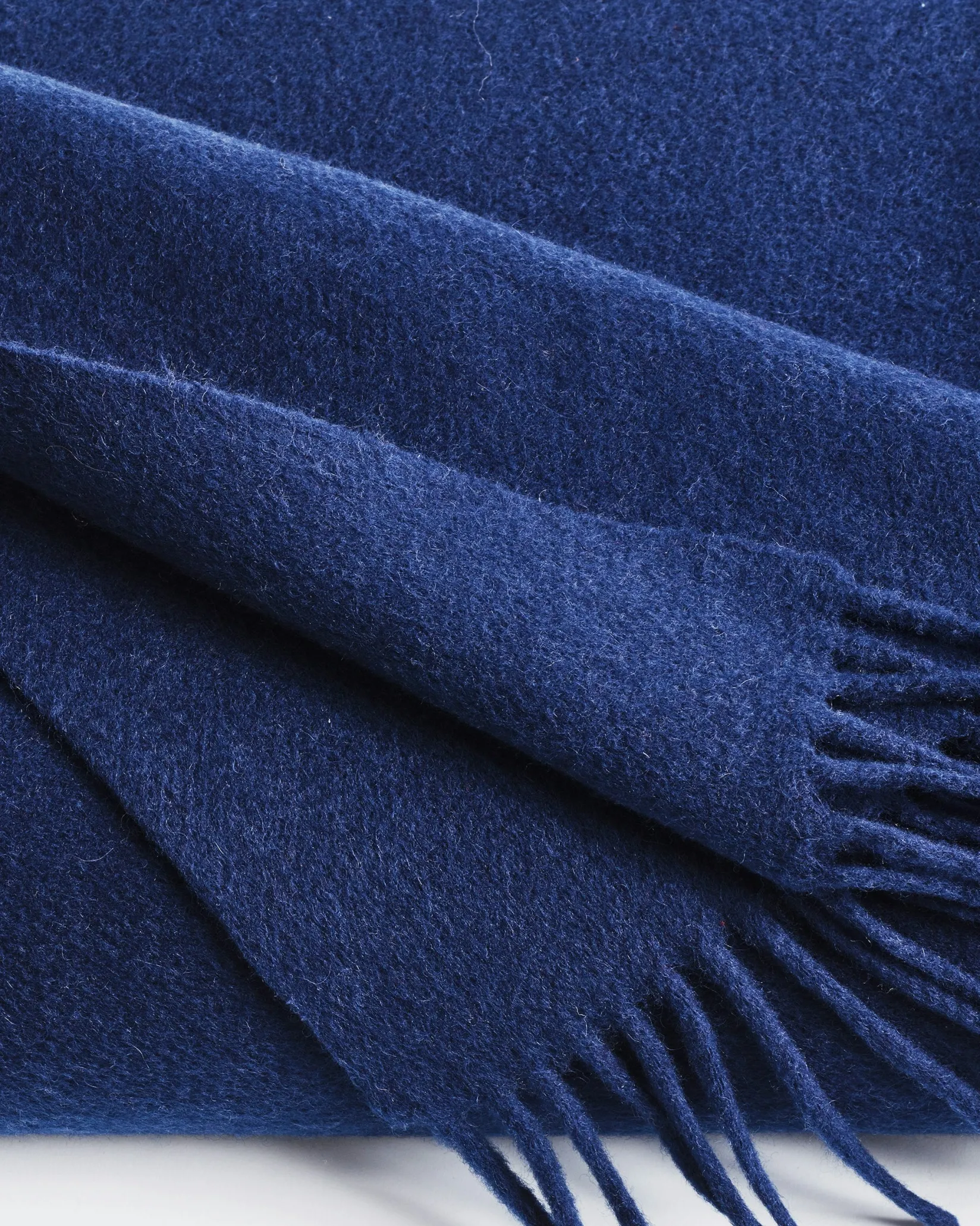 Petite Plume Cashmere Fringe Throw in Beige
