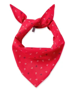 Petite Plume Dog Twill Bandana in Anchors Away