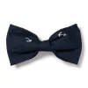 Petite Plume Dog Twill Bow Tie in Portsmouth Anchors