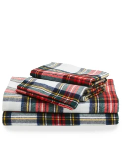 Petite Plume Flannel Sheets in Balmoral Tartan