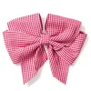 Kids Petite Plume Girl's Hair Bows in Red Mini Gingham