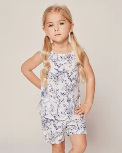 Kids Petite Plume Girl's Twill Amelie Short Set in