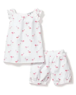 Kids Petite Plume Girl's Twill Amelie Short Set in