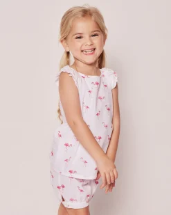 Kids Petite Plume Girl's Twill Amelie Short Set in