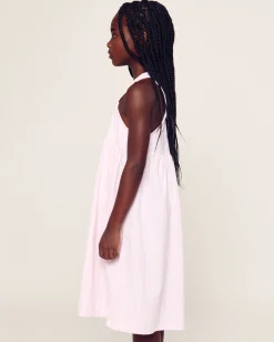 Kids Petite Plume Girl's Twill Charlotte Nightgown in Pink Gingham