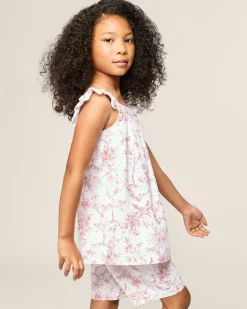 Kids Petite Plume Girl's Twill Clara Short Set in