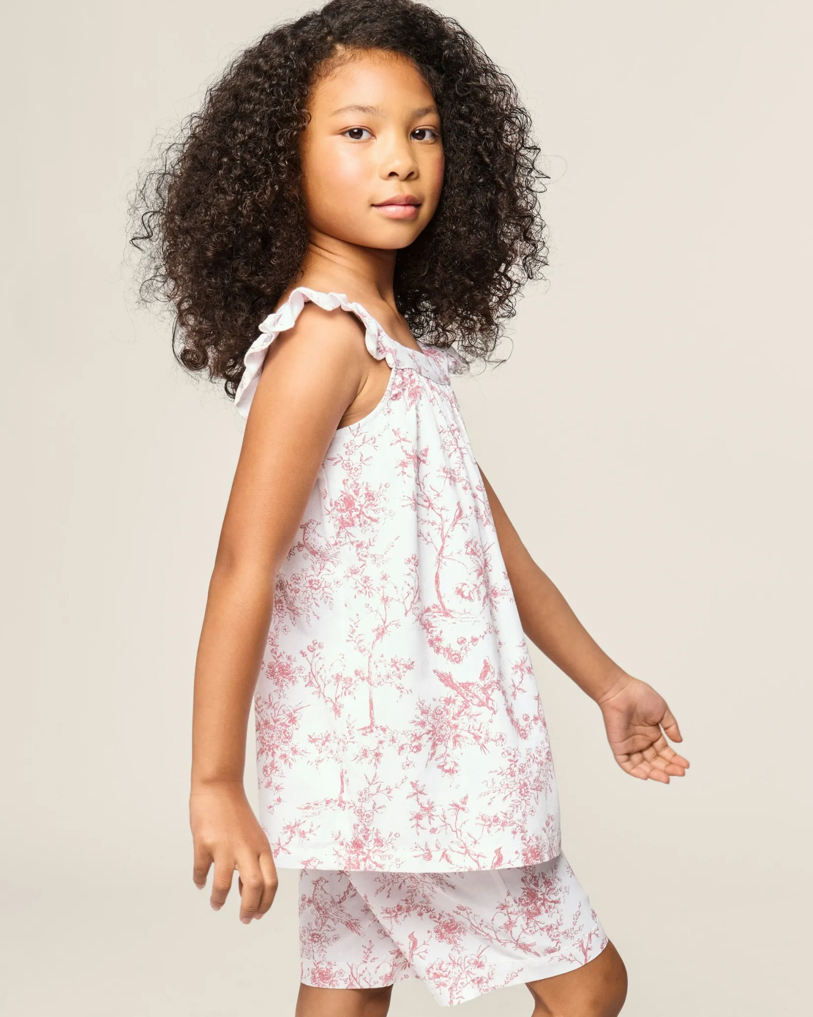 Kids Petite Plume Girl's Twill Clara Short Set in