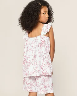 Kids Petite Plume Girl's Twill Clara Short Set in