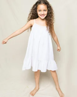 Kids Petite Plume Girl's Twill Lily Nightgown in White