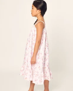 Kids Petite Plume Girl's Twill Lily Nightgown in Seashell Splendor
